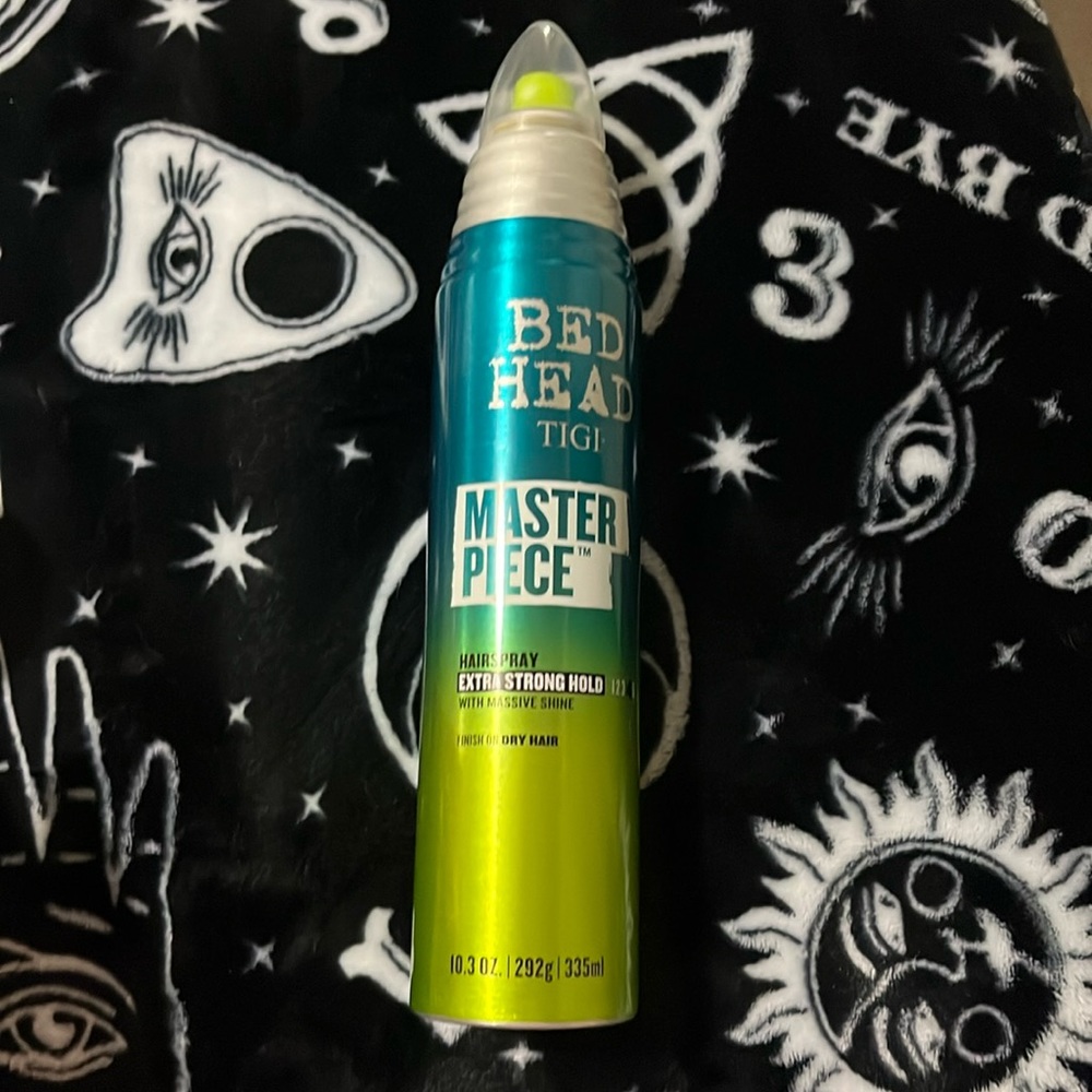 Bed Head TIGI Master Piece Extra Strong Hold with Massive Shine Hairspray.